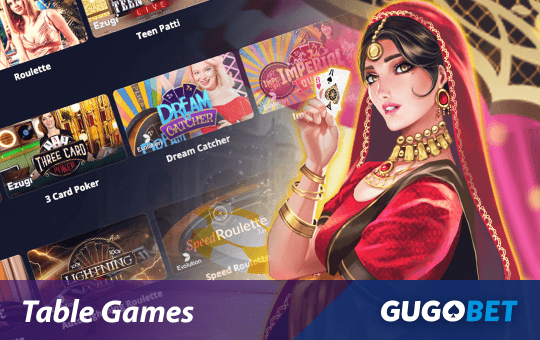 GUGOBET table games