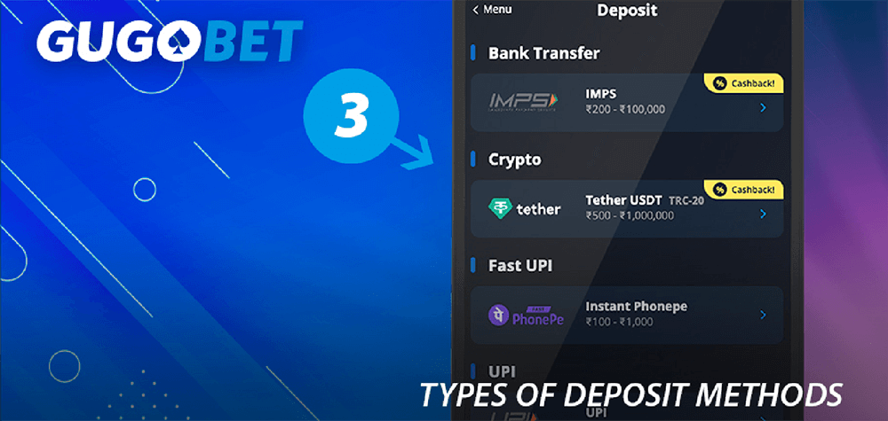 Below, you will find a comprehensive list of supported deposit methods, including the minimum and maximum limits for each.