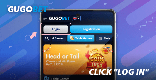 CLICK \"LOG IN\"