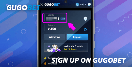 Sign Up on GUGOBET